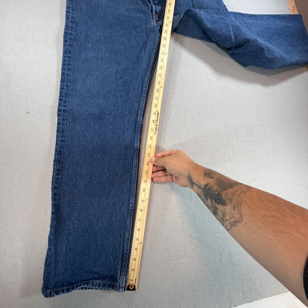 Vintage‎ Levis 501 Original Fit Button Fly Blue Jeans 00501-0115 Mens 36x32 - Picture 8 of 9